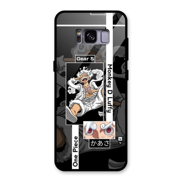Monkey D luffy New Gear Glass Back Case for Galaxy S8