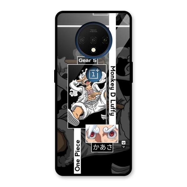 Monkey D luffy New Gear Glass Back Case for OnePlus 7T