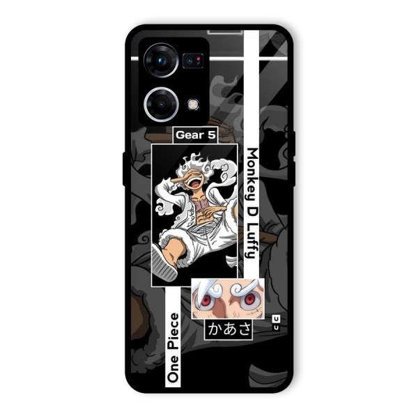 Monkey D luffy New Gear Glass Back Case for Oppo F21 Pro 4G