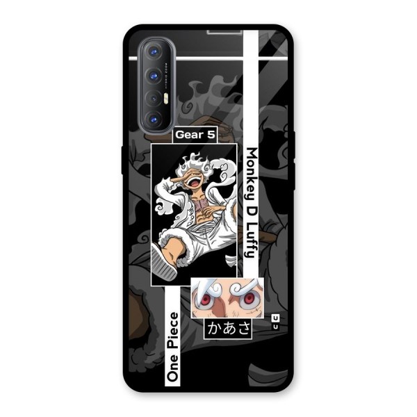 Monkey D luffy New Gear Glass Back Case for Oppo Reno3 Pro