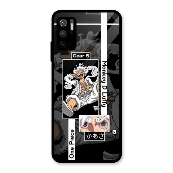 Monkey D luffy New Gear Glass Back Case for Poco M3 Pro 5G