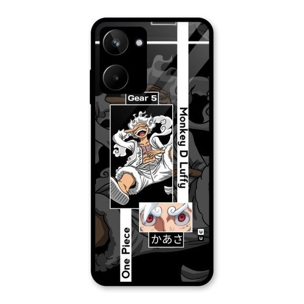 Monkey D luffy New Gear Glass Back Case for Realme 10