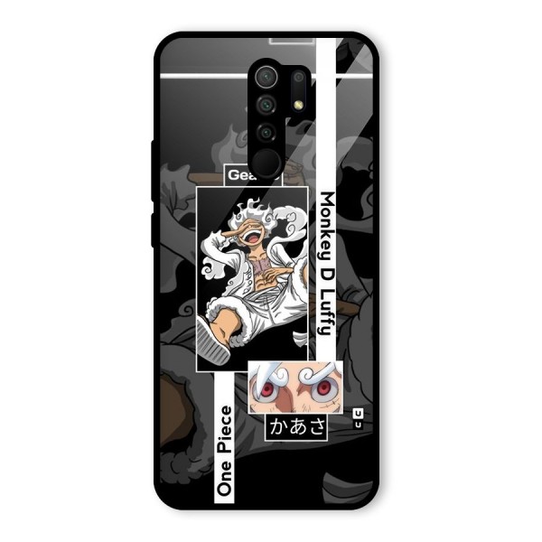 Monkey D luffy New Gear Glass Back Case for Redmi 9 Prime