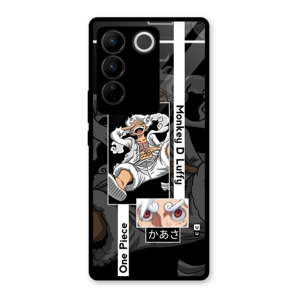 Monkey D luffy New Gear Glass Back Case for Vivo V27