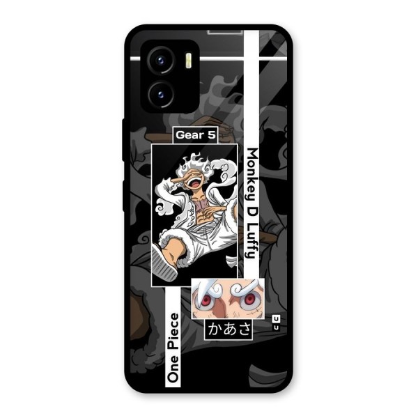Monkey D luffy New Gear Glass Back Case for Vivo Y15s