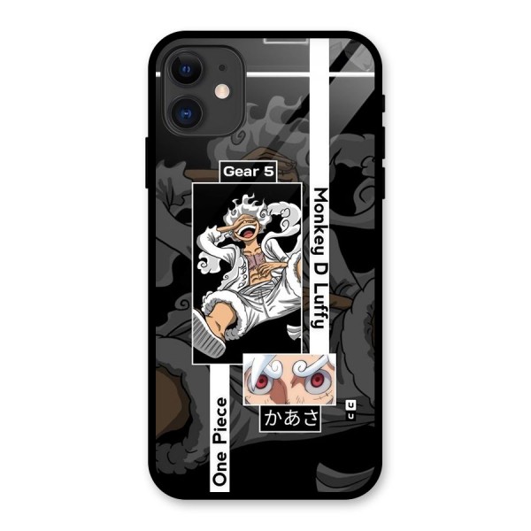 Monkey D luffy New Gear Glass Back Case for iPhone 11