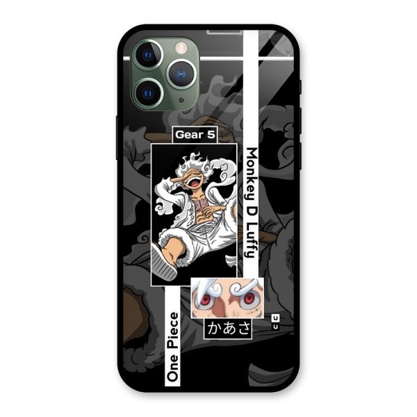 Monkey D luffy New Gear Glass Back Case for iPhone 11 Pro