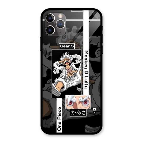 Monkey D luffy New Gear Glass Back Case for iPhone 11 Pro Max