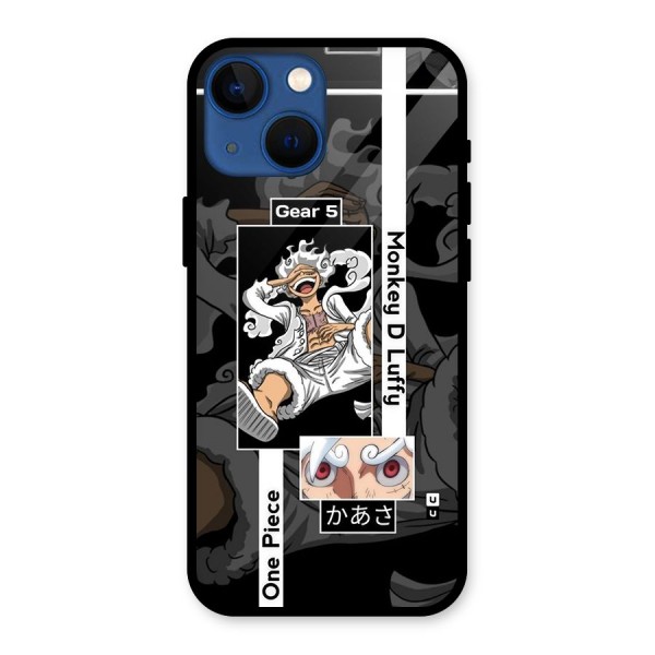 Monkey D luffy New Gear Glass Back Case for iPhone 13 Mini