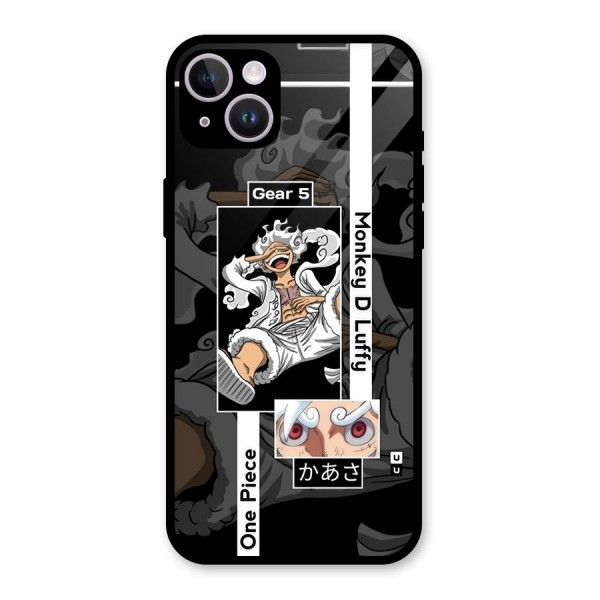 Monkey D luffy New Gear Glass Back Case for iPhone 14 Plus