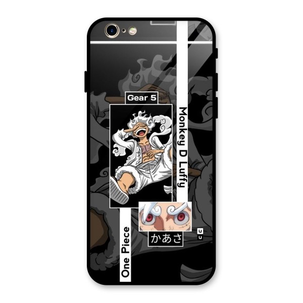Monkey D luffy New Gear Glass Back Case for iPhone 6 6S