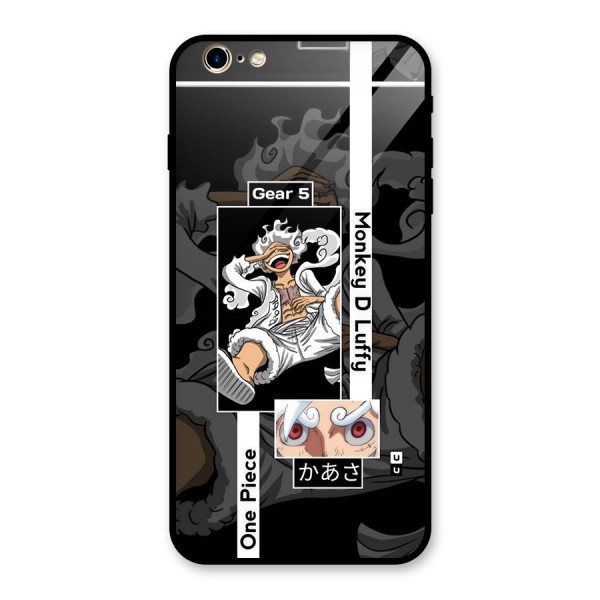 Monkey D luffy New Gear Glass Back Case for iPhone 6 Plus 6S Plus