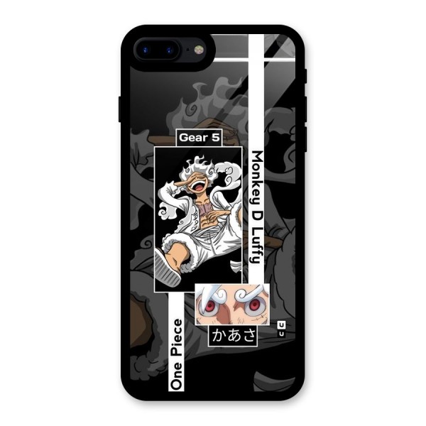 Monkey D luffy New Gear Glass Back Case for iPhone 7 Plus