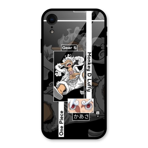 Monkey D luffy New Gear Glass Back Case for iPhone XR