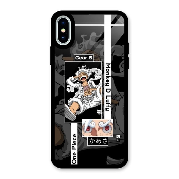 Monkey D luffy New Gear Glass Back Case for iPhone XS