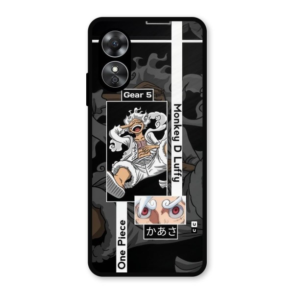 Monkey D luffy New Gear Metal Back Case for Oppo A17