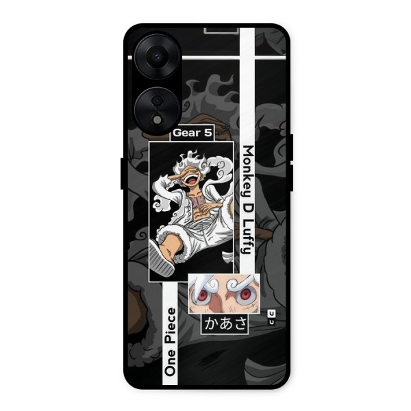 Monkey D luffy New Gear Metal Back Case for Oppo A78 5G