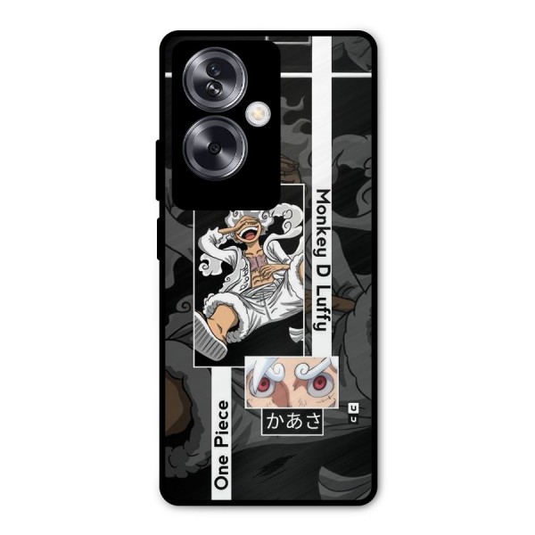 Monkey D luffy New Gear Metal Back Case for Oppo A79 5G