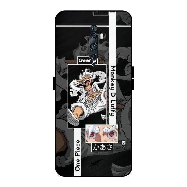 Monkey D luffy New Gear Metal Back Case for Oppo Reno2 F
