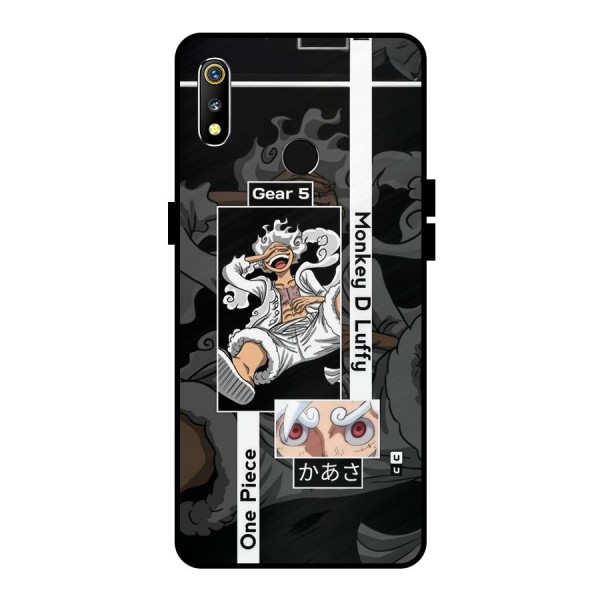 Monkey D luffy New Gear Metal Back Case for Realme 3