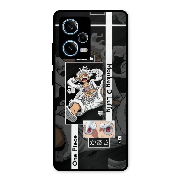 Monkey D luffy New Gear Metal Back Case for Redmi Note 12 Pro