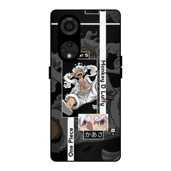 Monkey D luffy New Gear Metal Back Case for Reno8 T 5G
