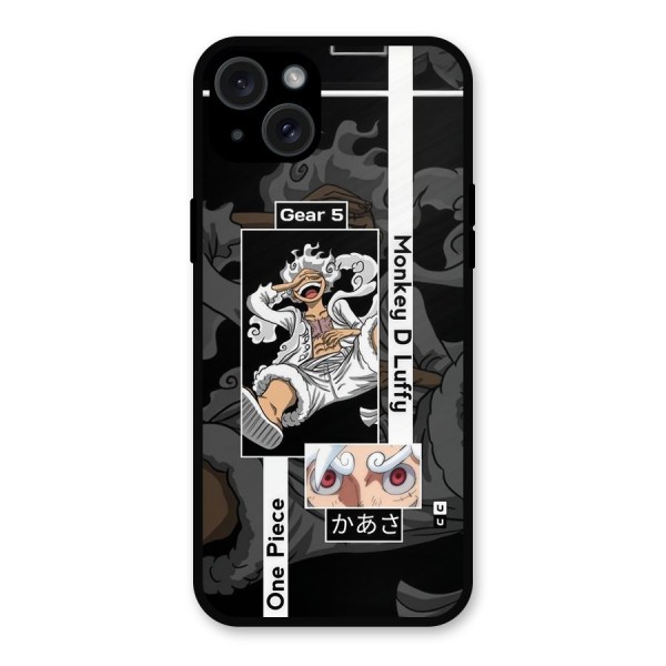 Monkey D luffy New Gear Metal Back Case for iPhone 15 Plus
