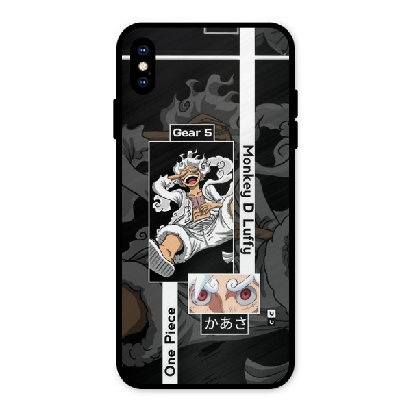 Monkey D luffy New Gear Metal Back Case for iPhone XS Max