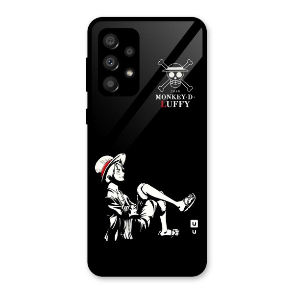 Monkey Luffy Glass Back Case for Galaxy A32