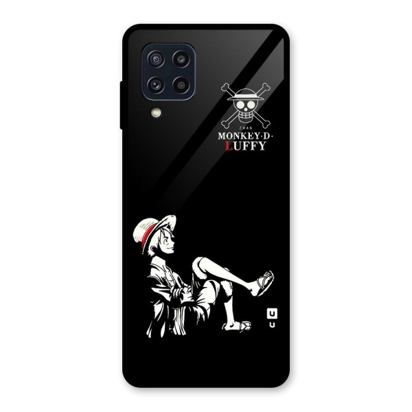 Monkey Luffy Glass Back Case for Galaxy M32