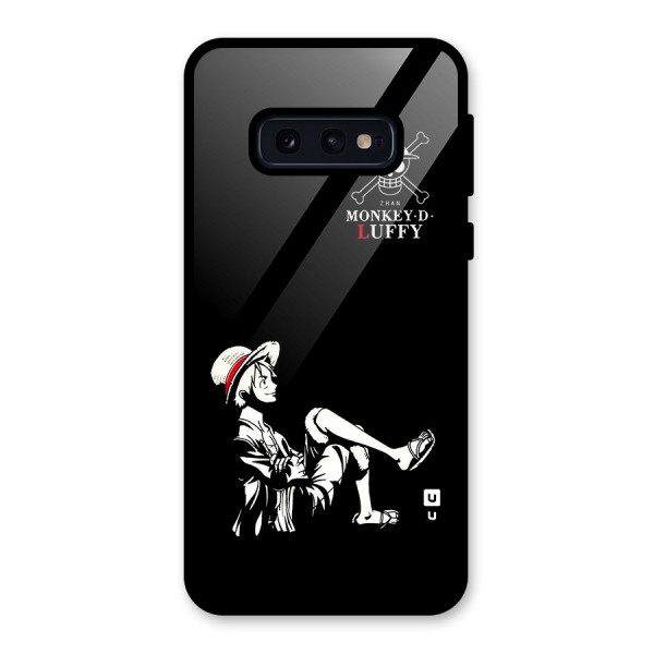 Monkey Luffy Glass Back Case for Galaxy S10e