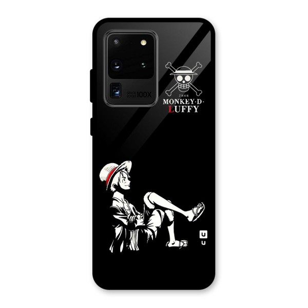 Monkey Luffy Glass Back Case for Galaxy S20 Ultra