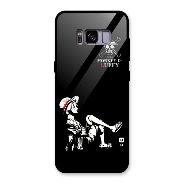 Monkey Luffy Glass Back Case for Galaxy S8