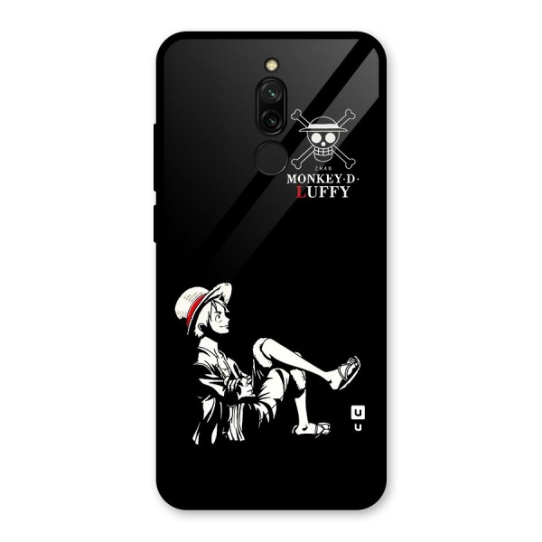 Monkey Luffy Glass Back Case for Redmi 8
