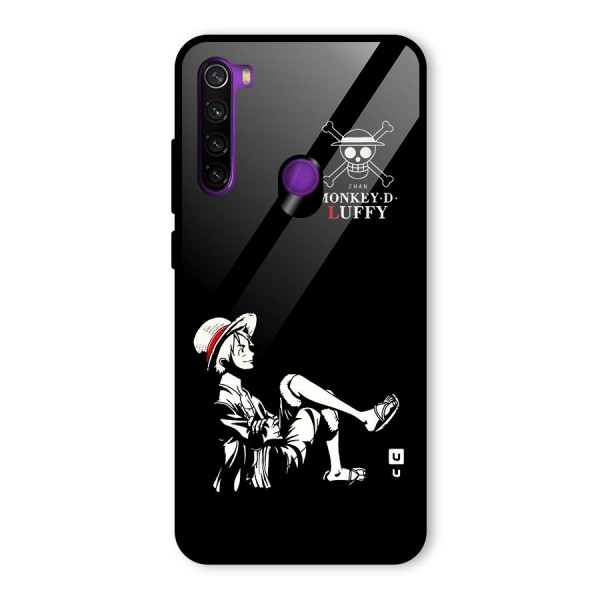 Monkey Luffy Glass Back Case for Redmi Note 8