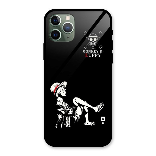 Monkey Luffy Glass Back Case for iPhone 11 Pro