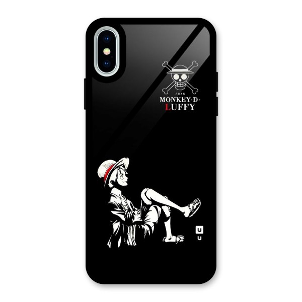 Monkey Luffy Glass Back Case for iPhone X