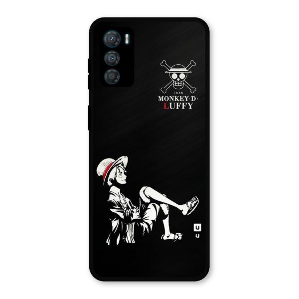 Monkey Luffy Metal Back Case for Moto G42