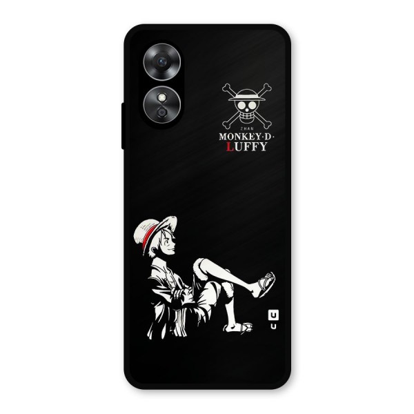 Monkey Luffy Metal Back Case for Oppo A17