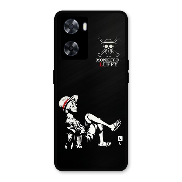 Monkey Luffy Metal Back Case for Oppo A57 2022