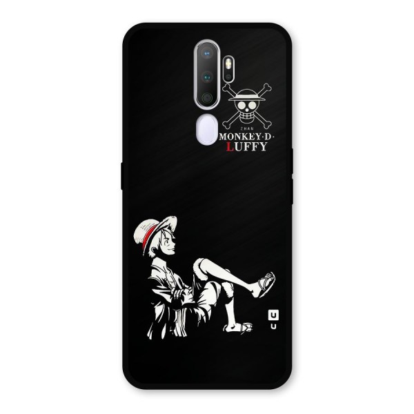 Monkey Luffy Metal Back Case for Oppo A5 (2020)