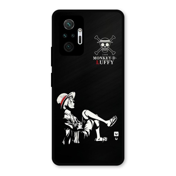Monkey Luffy Metal Back Case for Redmi Note 10 Pro Max