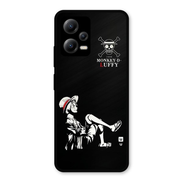 Monkey Luffy Metal Back Case for Redmi Note 12 5G