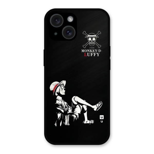 Monkey Luffy Metal Back Case for iPhone 15