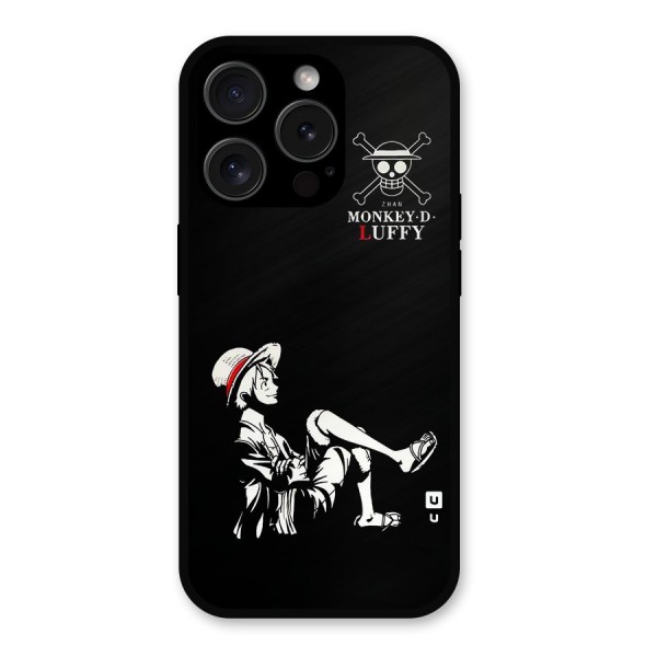 Monkey Luffy Metal Back Case for iPhone 15 Pro
