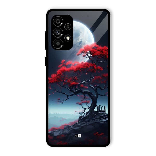 Moon Tree Glass Back Case for Galaxy A73 5G