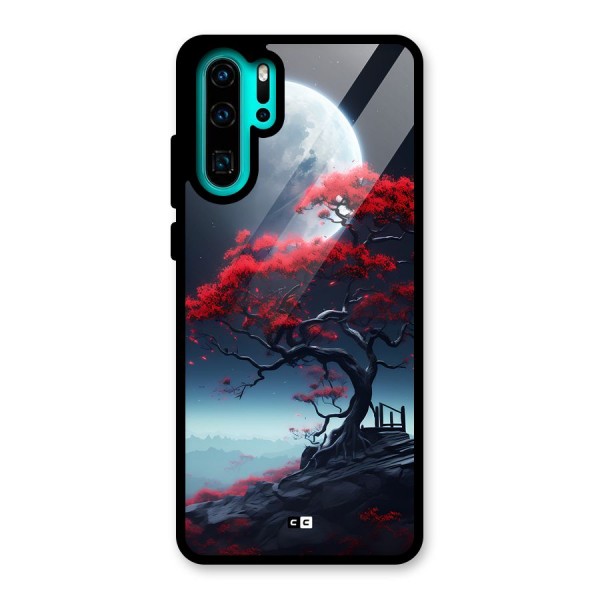 Moon Tree Glass Back Case for Huawei P30 Pro