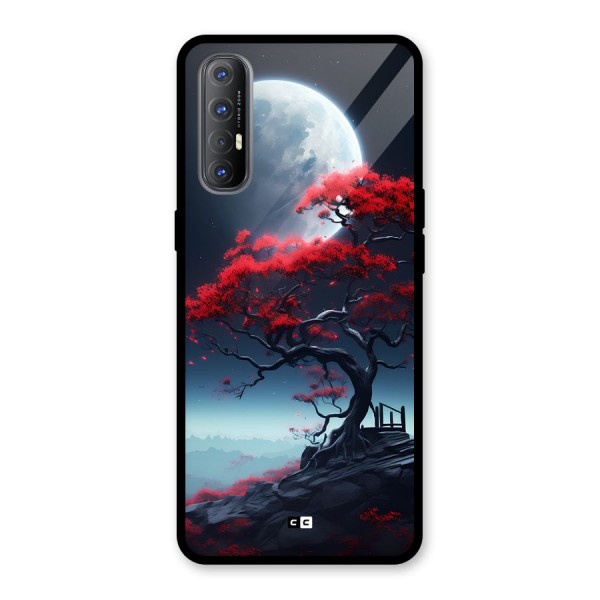 Moon Tree Glass Back Case for Oppo Reno3 Pro