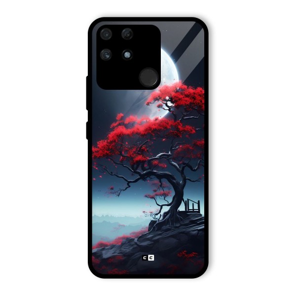 Moon Tree Glass Back Case for Realme Narzo 50A