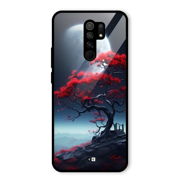 Moon Tree Glass Back Case for Redmi 9 Prime